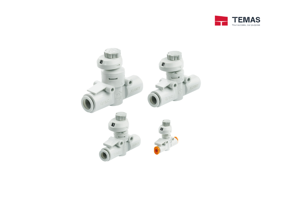VAN ĐIỀU CHỈNH TỐC ĐỘ KHÍ NÉN CÓ CHỈ SỐ SMC AS-FS